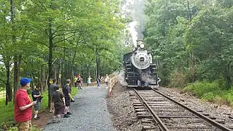 No. 60 at Woodsedge station in 2017.