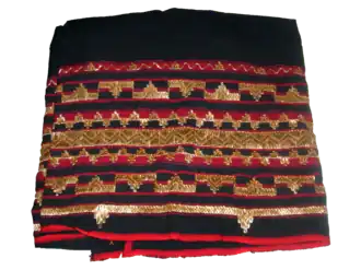 A black and red tapis from Lampung, Sumatra
