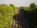 Standing on top of Blackhall bridge facing towards Hartlepool