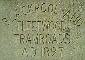 Headstone from Bispham depot now at Crich
