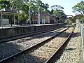Blackwood station in 2007; bus interchange is on the left