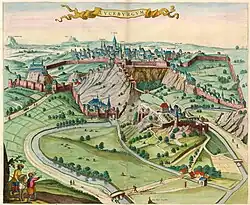 Joan Blaeu: Luxembourg City (1649)