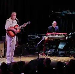 Blair Cowan with Lloyd Cole in 2023