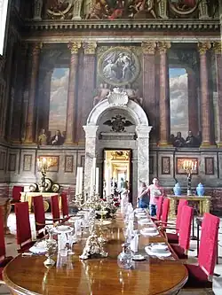 Saloon with murals c.1720 cost £500 by Louis Laguerre