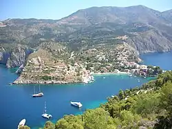 Asos as seen from the Assos Castle peninsula
