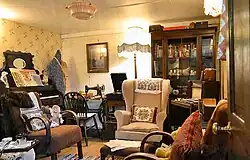 A view of the 1940s living room