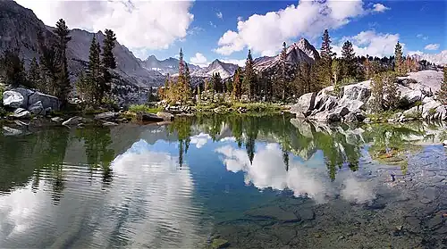 Blue Lake in the Sabrina Basin