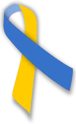 The Ukrainian ribbon. Ribbons are common symbols of non-violent protest