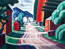 Oscar Bluemner, Form and Light, Motif in West New Jersey, 1914