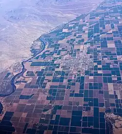 Blythe as viewed from the sky