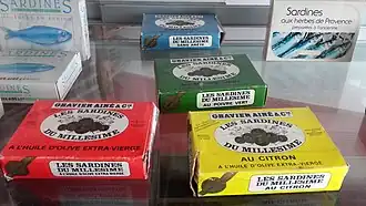 Gravier sardine cans (Maison de la Pêche museum)
