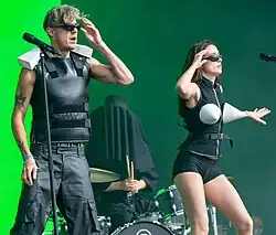 Confidence Man performing at Boardmasters Festival in 2023