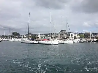Boats at Martha Cove, Safety Beach