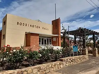 The heritage listed Boddington Town Hall