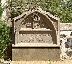 Grave of Paul von Mendelssohn Bartholdy in Börnicke.