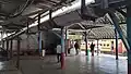 Entry into platform 1 via the old station building.