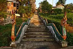 Stairs to the hill of the temple