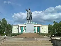 Lenin Square in Boksitogorsk