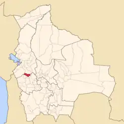 Location of Gualberto Villarroel Province within Bolivia