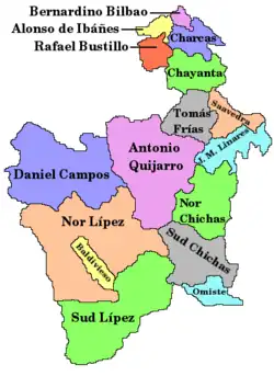 Provinces of the Potosí Department