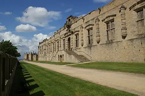 The exterior of the Long Gallery