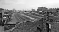 Bootle Oriel Road in 1962. The two extra tracks on the left are the goods lines from Bankfield.