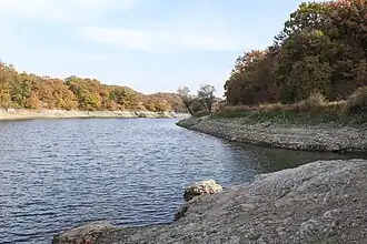 Bor lake in autumn.