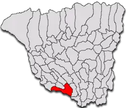 Location in Gorj County