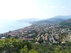 View of Borgio and Pietra Ligure