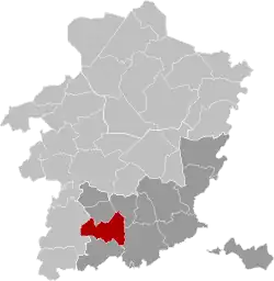 Location of Borgloon in Limburg