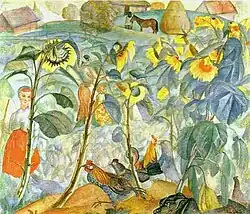Sunflowers, 1917–1919