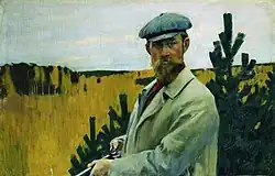 At the Hunt, self-portrait, 1905