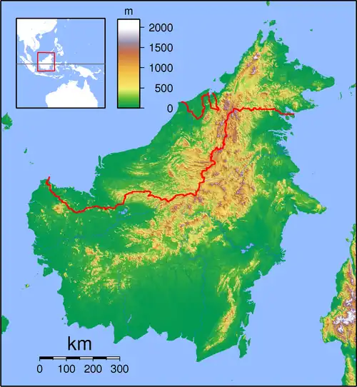 Tenom is located in Borneo