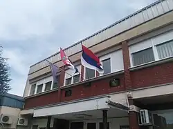 Flag on the Borovo Municipality building