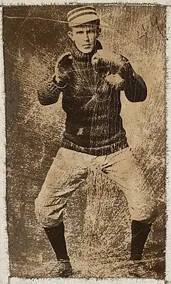 Boston Americans catcher Lou Criger, 1901. Michael T. "Nuf Ced" McGreevy Collection, Boston Public Library