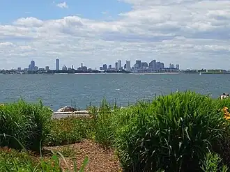 Boston's skyline from Spectacle Island
