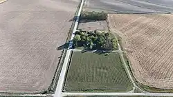 Botna, looking south along county road M56