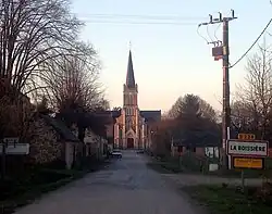 The road into La Boissière