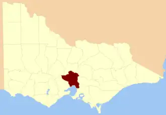 Location in Victoria