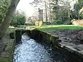 River Bourne near the water tower.