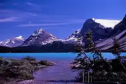 Bow Lake and Crowfoot Glacier
