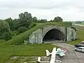 Military aircraft shelter, now re-purposed for civilian recreational aircraft