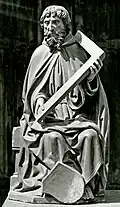 Heinrich Brabender&nbsp;[de], Saint Thomas, c. 1500, St. Dionysius Church, Rheine, Germany