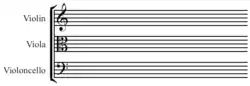 Musical bracket.