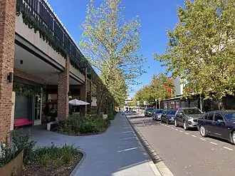 Bradley Street in April 2021