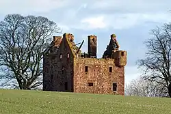 A truncated view of the castle in 2009