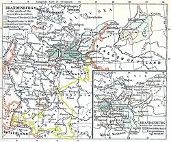 The Duchy of Magdeburg within Brandenburg-Prussia at the death of the Great Elector (1688)