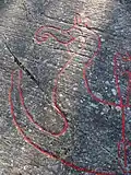 Brandskogsskeppet: Detail of the prow
