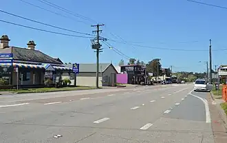 New England Highway at Branxton