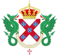 Coat of arms of the House of Braganza.